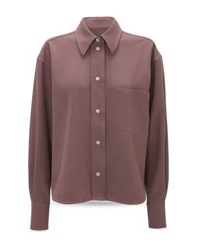 Victoria Beckham Cropped Shirt In Pink