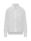 Victoria Beckham Cropped Shirt In White