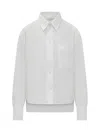 Victoria Beckham Cropped Shirt In White