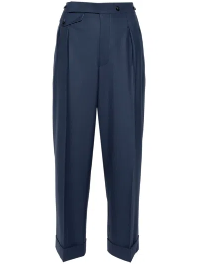 Victoria Beckham Formal Capri Pants In Blue