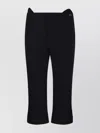 VICTORIA BECKHAM CROPPED TROUSER TAB DETAIL