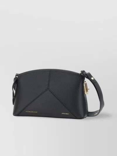 Victoria Beckham 'crossbody Bag Panelled Design Gold Plated' In Grey