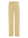Victoria Beckham Curved-leg Jeans In Yellow