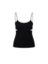 Victoria Beckham Cami Top With Cut-out Design And Spaghetti Straps In Black
