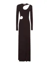 VICTORIA BECKHAM CUT-OUT LONG DRESS