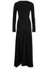 Shop Victoria Beckham Cut-out Maxi Dress In Black