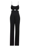 Victoria Beckham Cutout-detailed Cami Jumpsuit In Black
