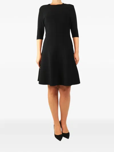 Pre-owned Victoria Beckham Cut-out Midi Dress In Black