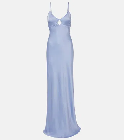 VICTORIA BECKHAM CUTOUT SATIN GOWN