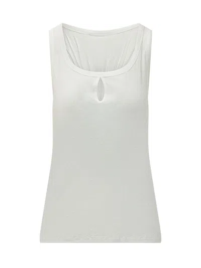 Victoria Beckham Cut-out Tank Top In White