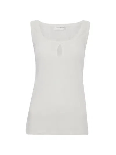 Victoria Beckham Cut-out-detail Tank Top In White