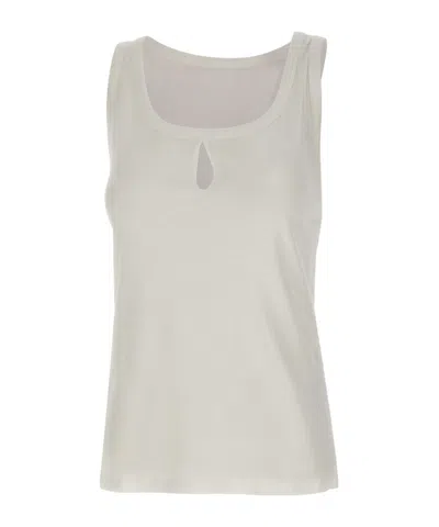 Victoria Beckham Cut-out-detail Tank Top In White