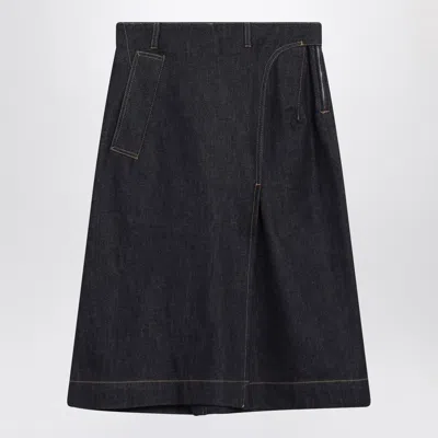 VICTORIA BECKHAM DARK BLUE DENIM SKIRT