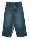 Victoria Beckham Denim A-line Skirt In Blue