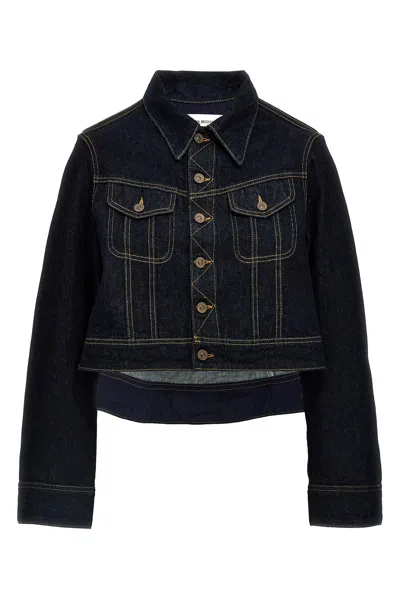 VICTORIA BECKHAM DENIM CROPPED JACKET