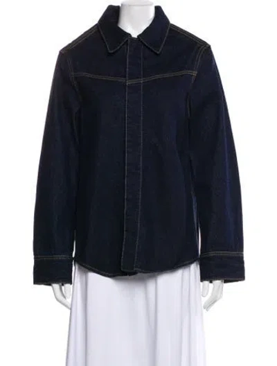 Pre-owned Victoria Beckham Denim Jacket In Blue