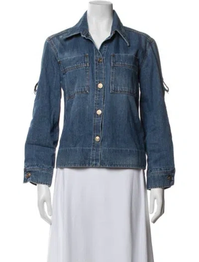 Pre-owned Victoria Beckham Denim Jacket In Blue