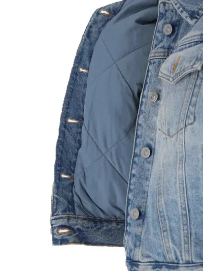 Victoria Beckham Denim Jacket In Light Blue