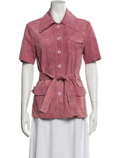 Pre-owned Victoria Beckham Denim Jacket In Pink