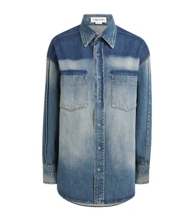 Victoria Beckham Women's Oversized Denim Shirt In Blue