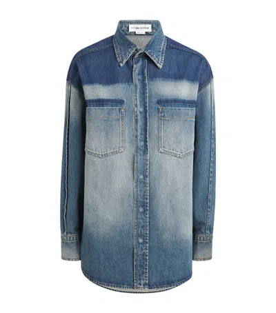 Victoria Beckham Women's Oversized Denim Shirt In Blue