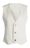 Victoria Beckham Denim Vest In White