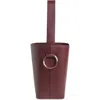 Victoria Beckham Dia Leather Bucket Bag In Burgundy