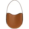 Victoria Beckham Dia Leather Hobo Bag In Light Tan