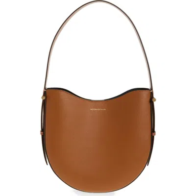 Victoria Beckham Dia Leather Hobo Bag In Light Tan