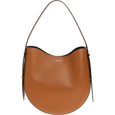 Victoria Beckham Dia Leather Hobo Bag In Light Tan