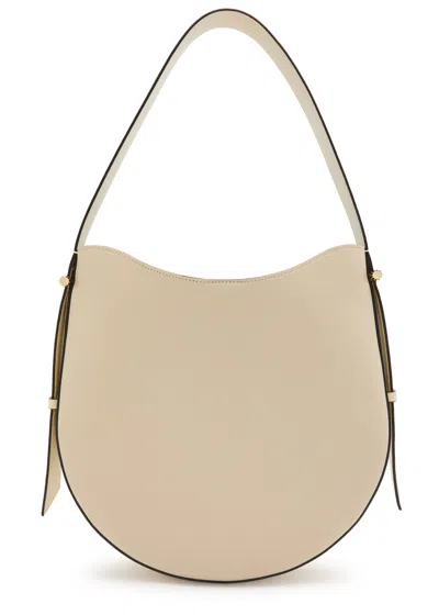 Victoria Beckham Dia Leather Shoulder Bag In Ivory