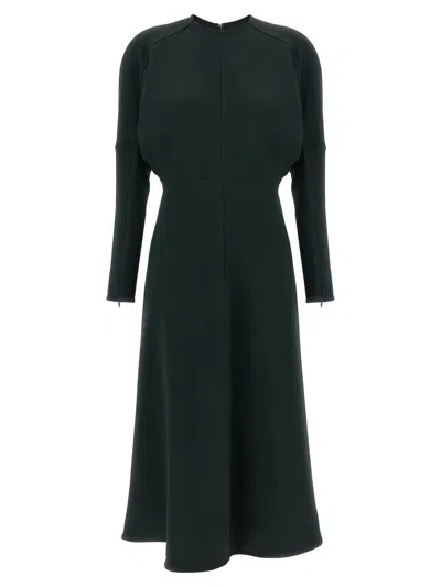 Victoria Beckham 'dolman Midi' Dress In Green