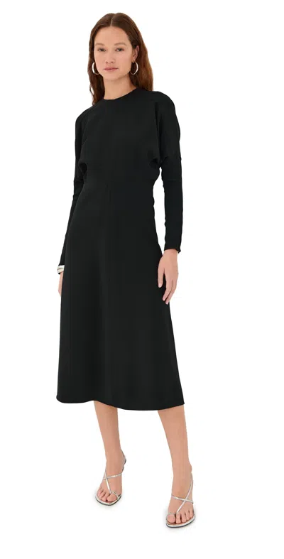 Victoria Beckham Dolman Midi Dress Black