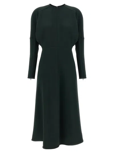 Victoria Beckham Dolman Midi Dresses Green