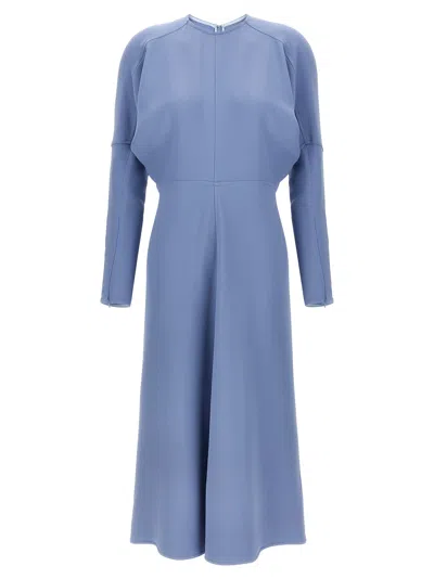 Victoria Beckham Dolman Midi Dresses Light Blue