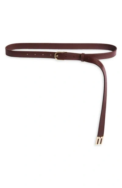 Victoria Beckham Dorian B Finite Belt In Burgundy