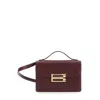 Victoria Beckham Dorian Bordeaux Shoulder Bag With Adjustable And Removable Shoulder Strap And Logo Plaque On The Fro In Red