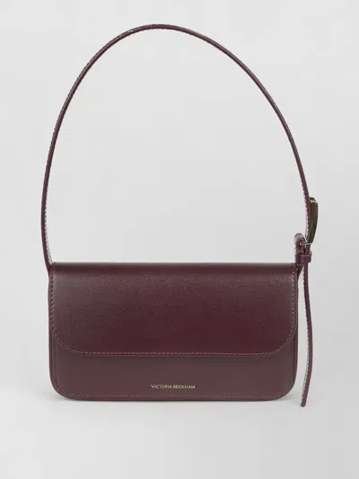 Victoria Beckham Dorian Calf Leather Shoulder Bag In Burgundy