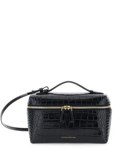 Victoria Beckham Dorian Croc-effect Vanity Cross Body Mini Bag In Red