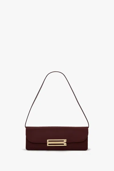 Victoria Beckham Dorian East-west Clutch In Brown