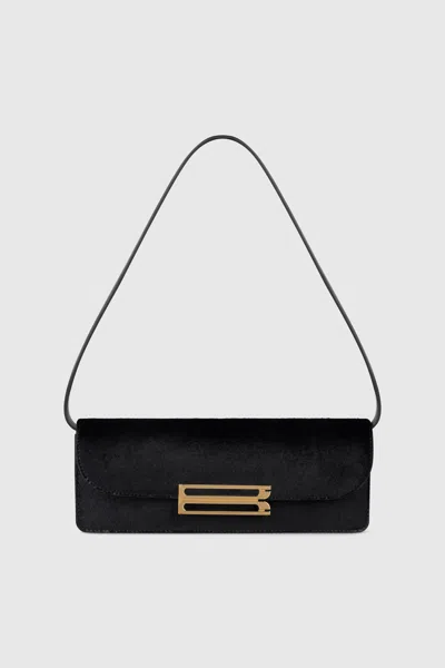 Victoria Beckham Dorian East-west Clutch Hair Calf Leather