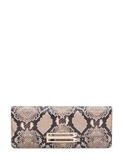 Victoria Beckham Dorian East-west Clutch Shoulder Bag In Natural Brown