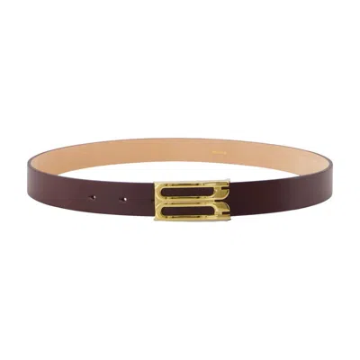 Victoria Beckham Dorian Frame Belt In Brown