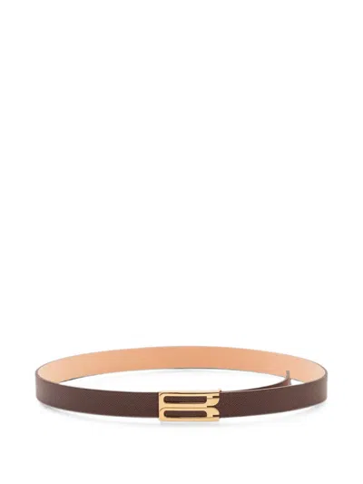 Victoria Beckham Dorian Frame Belt In Orange