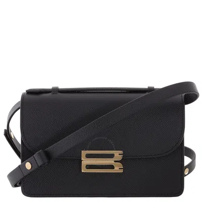 Victoria Beckham Dorian Grained Leather Shoulder Bag In Black