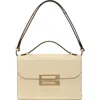 Victoria Beckham Dorian Grained Leather Shoulder Bag In Ivory