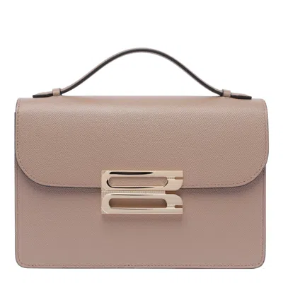 Victoria Beckham Dorian Handbag In Beige