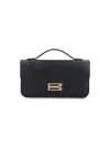 Victoria Beckham Dorian Pochette Top-handle Bag In Smooth Leather In Black