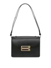 Victoria Beckham Shoulder Bag With Adjustable Strap And Gold-tone Hardware In Black