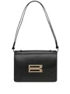 Victoria Beckham Shoulder Bag With Adjustable Strap And Gold-tone Hardware In Black
